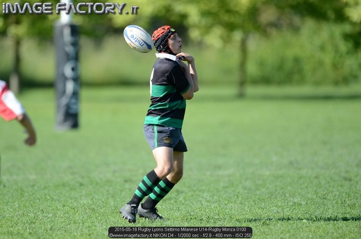 2015-05-16 Rugby Lyons Settimo Milanese U14-Rugby Monza 0100